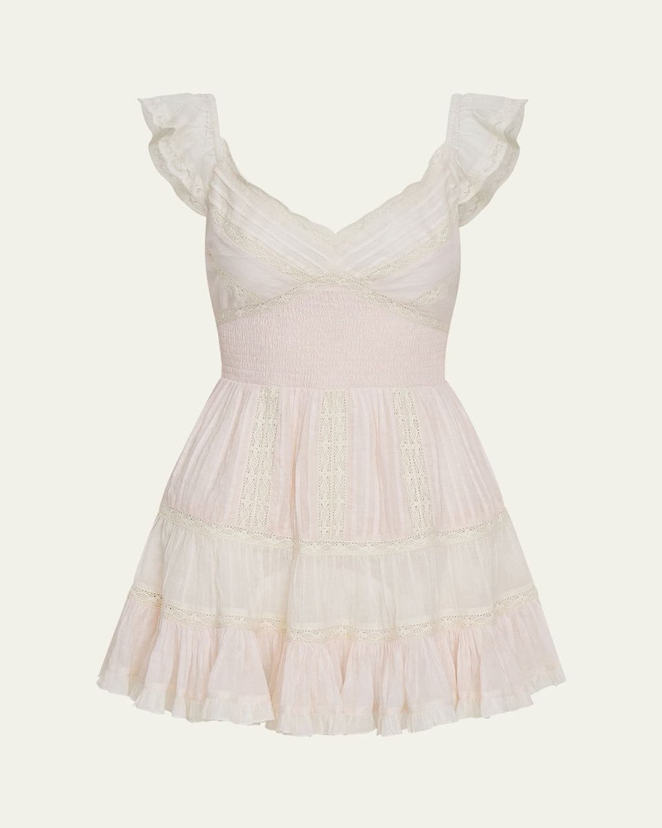 Presline Embroidered Mini Dress